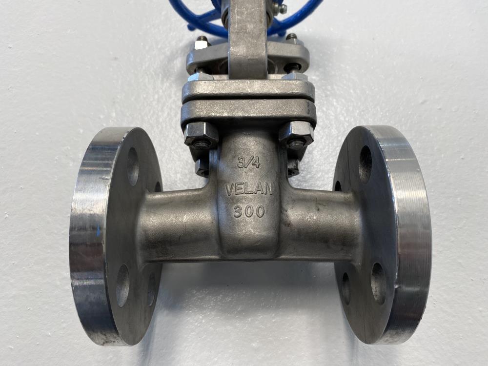 Velan 3/4" 300# Raised Face CF8M Gate Valve, F04-1064C-13GX